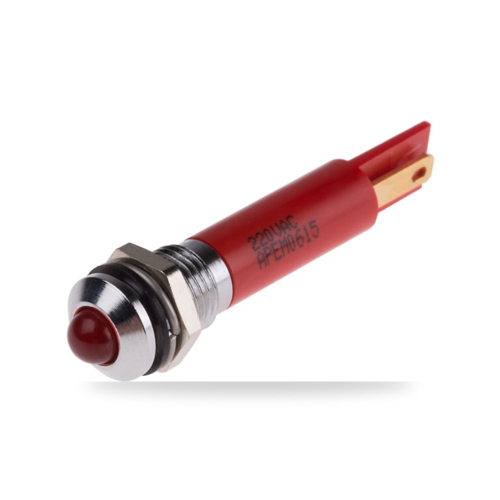 لمبة بيان وإشارة لوحات 220V AC أحمر تقنية ريمكو للتوريدات الصناعية (Reemco Industrial)