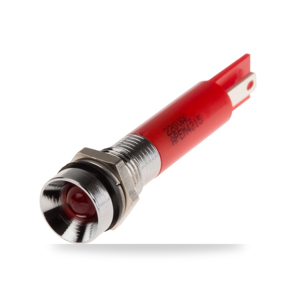 لمبة بيان وإشارة لوحات 220V AC أحمر أداء عالي ريمكو للتوريدات الصناعية (Reemco Industrial)