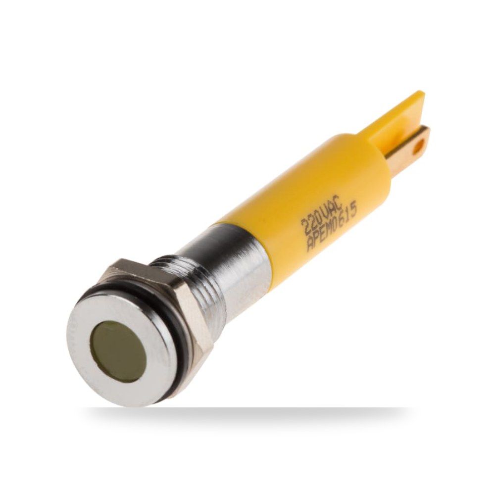 لمبة بيان وإشارة لوحات 220V AC أصفر لوحات ريمكو للتوريدات الصناعية (Reemco Industrial) موديل
