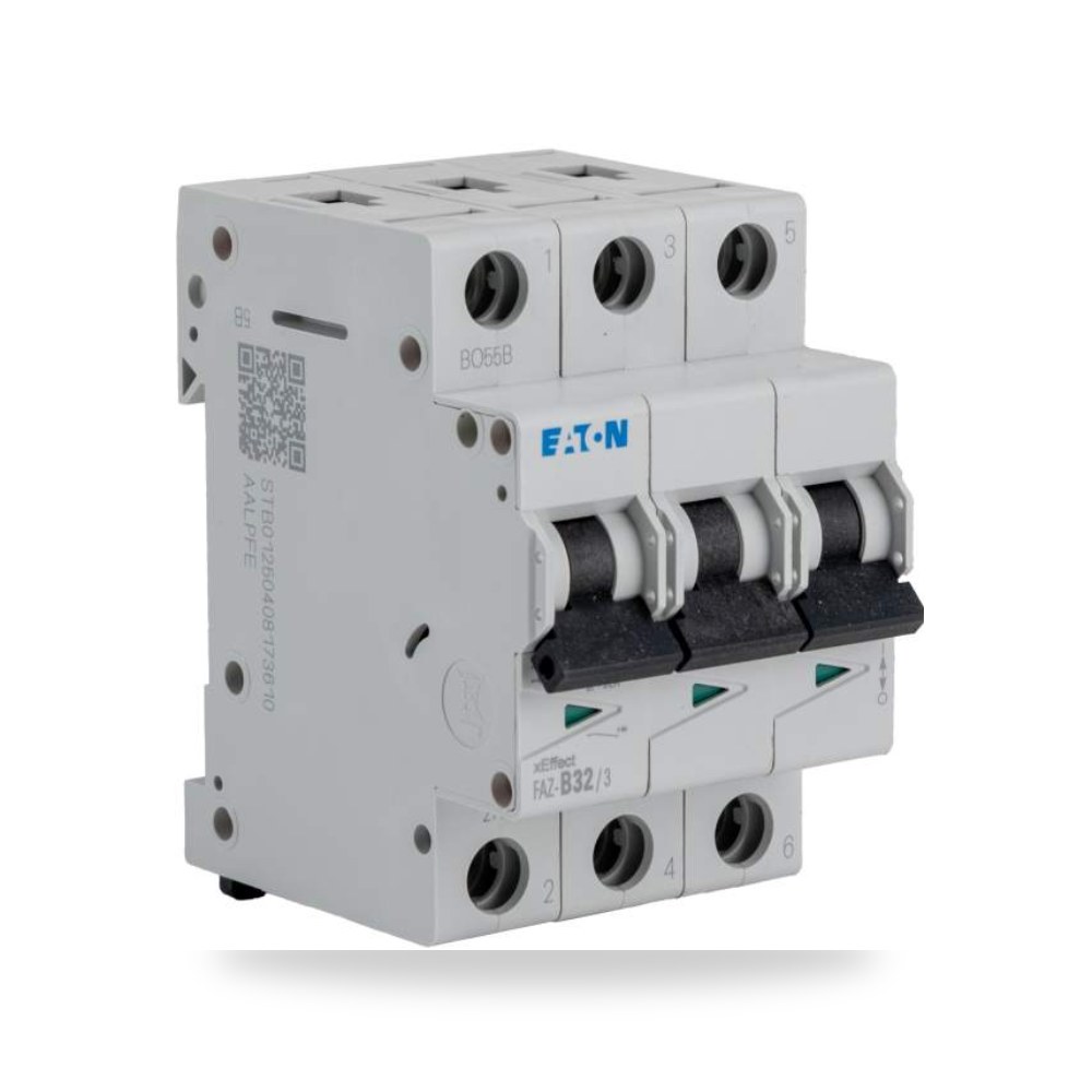 قاطع تيار أوتوماتيكي MCB ثلاثي 32A منحنى B ريمكو للتوريدات الصناعية (Reemco Industrial) موديل