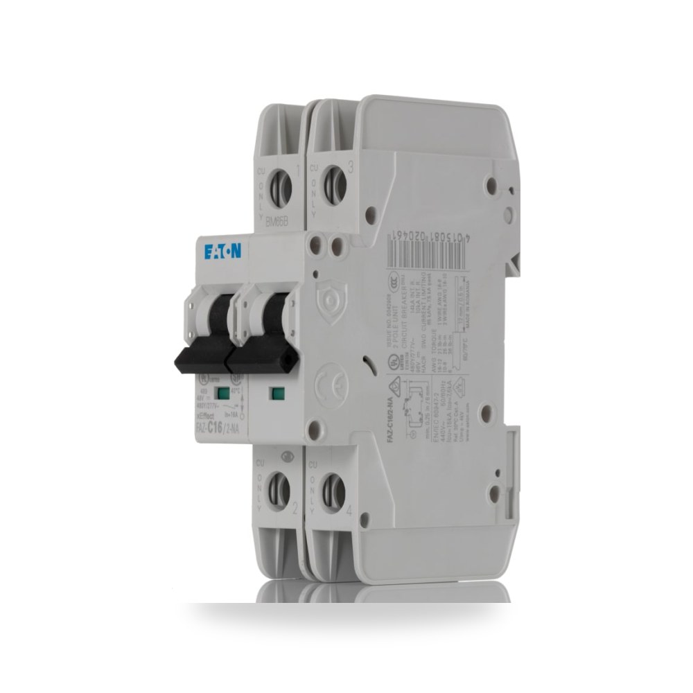 قاطع تيار أوتوماتيكي MCB ثنائي 16A منحنى طراز ريمكو للتوريدات الصناعية (Reemco Industrial)