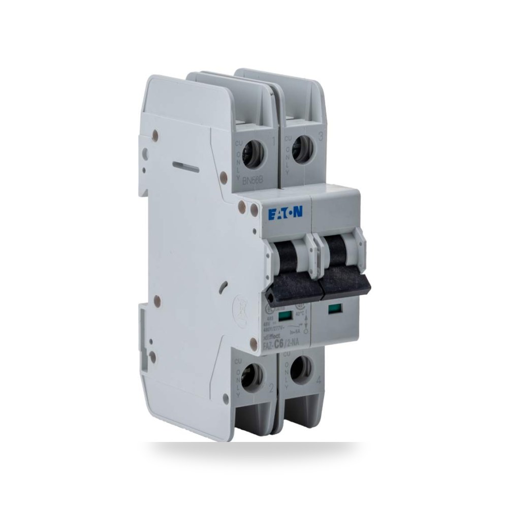 قاطع تيار أوتوماتيكي MCB ثنائي 6A طراز مميز ريمكو للتوريدات الصناعية (Reemco Industrial)