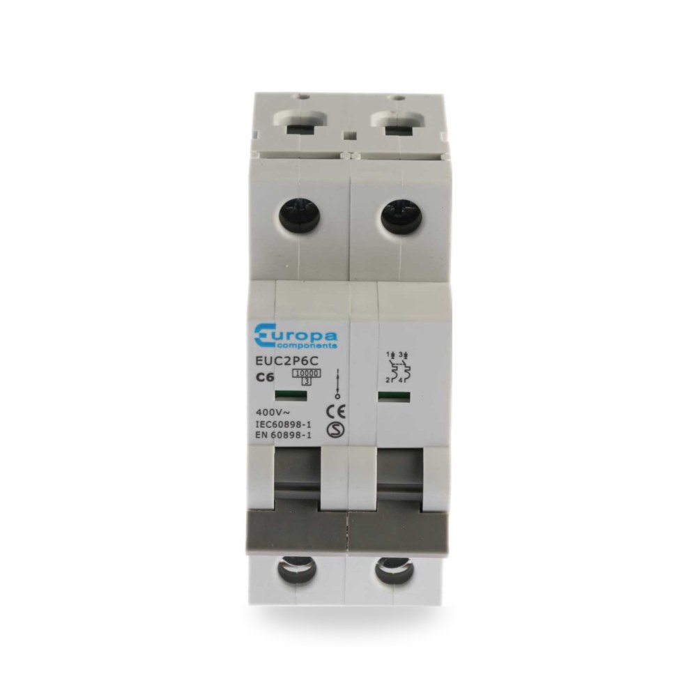 قاطع تيار أوتوماتيكي MCB ثنائي 6A طراز A RS ريمكو للتوريدات الصناعية (Reemco Industrial)