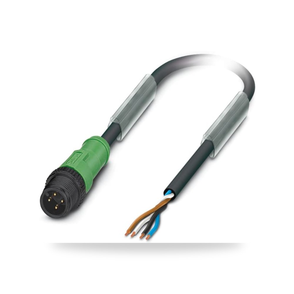 كابل توصيل حساسات ومشغلات M12 4 فئة E M صناعي ريمكو للتوريدات الصناعية (Reemco Industrial)