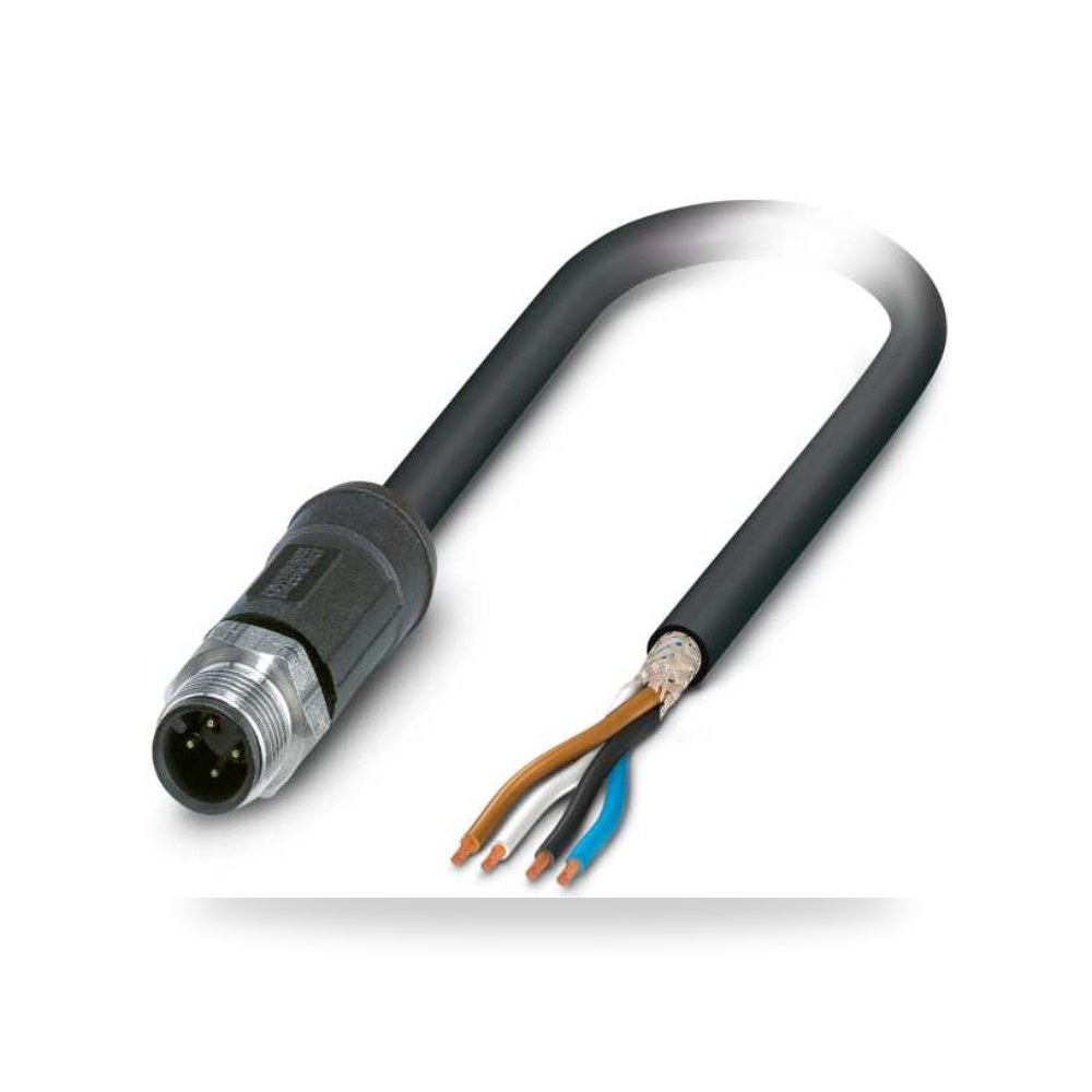 كابل توصيل حساسات ومشغلات M12 4 فئة E N صناعي ريمكو للتوريدات الصناعية (Reemco Industrial)