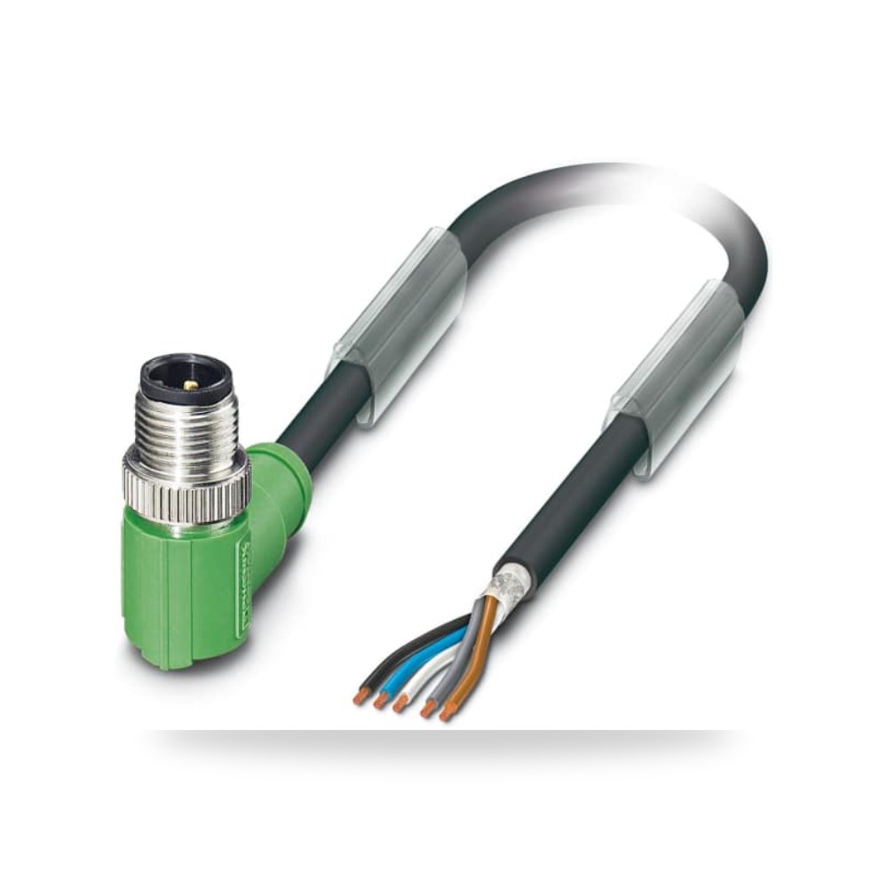 كابل توصيل حساسات ومشغلات M12 5 فئة B F صناعي ريمكو للتوريدات الصناعية (Reemco Industrial)
