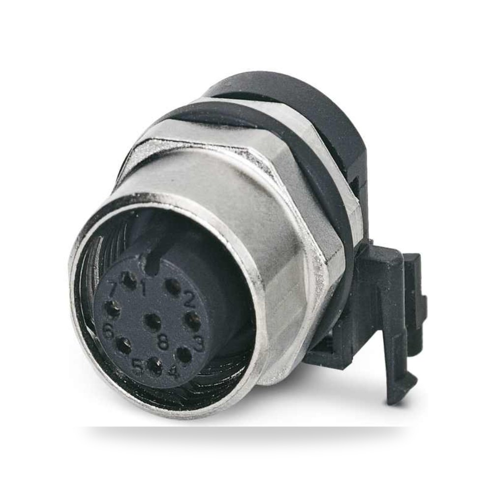 موصل دائري صناعي معتمد M12 8 أطراف أنثى طراز ريمكو للتوريدات الصناعية (Reemco Industrial)