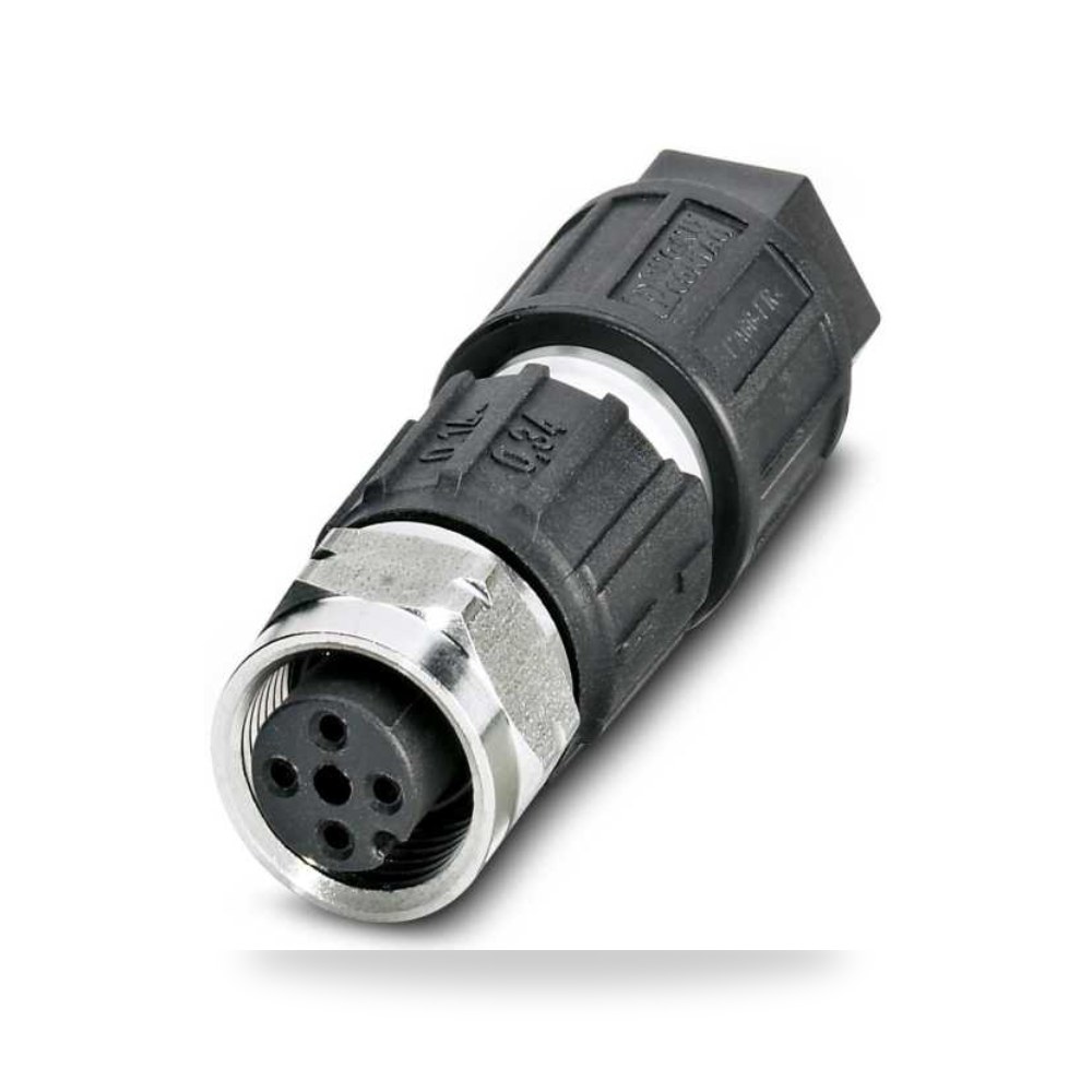 موصل دائري صناعي معتمد M12 4 أطراف أنثى طراز ريمكو للتوريدات الصناعية (Reemco Industrial)