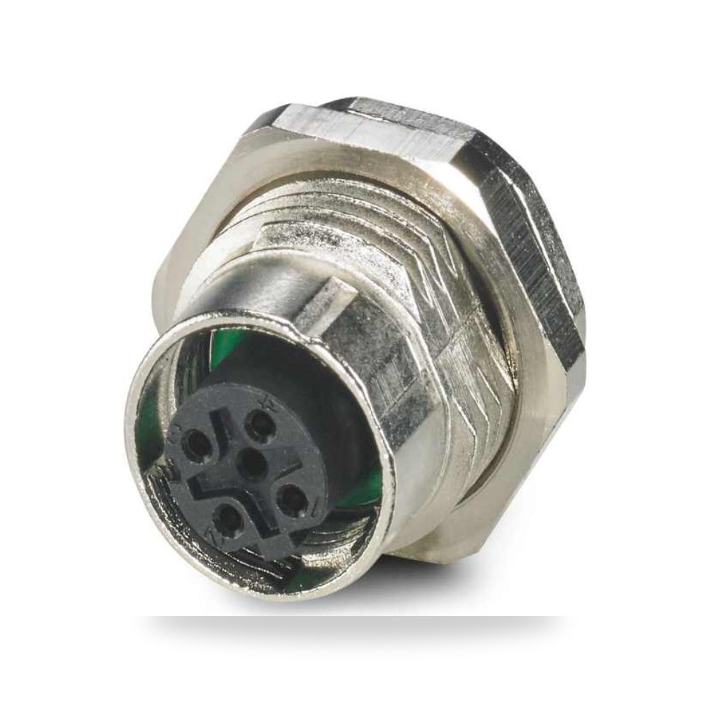 موصل دائري صناعي معتمد M12 4 أطراف أنثى طراز ريمكو للتوريدات الصناعية (Reemco Industrial)