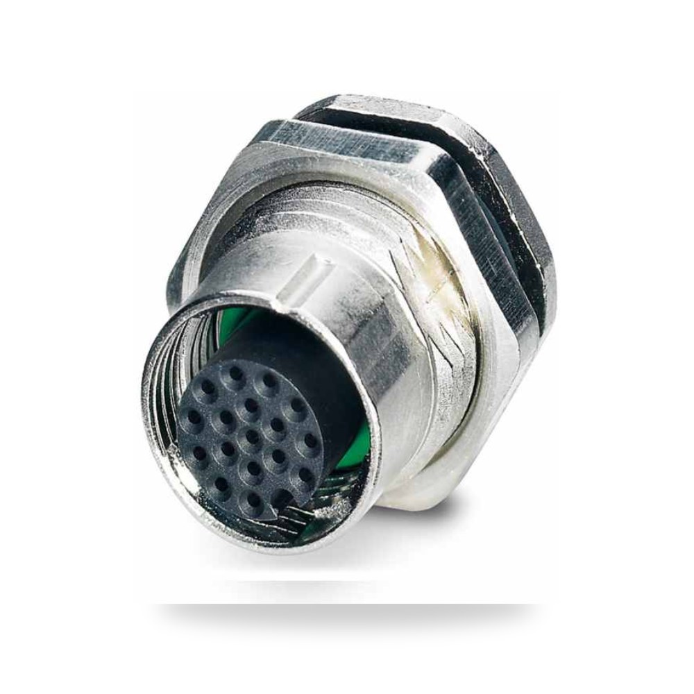 موصل دائري صناعي معتمد M12 17 أطراف أنثى ريمكو للتوريدات الصناعية (Reemco Industrial)