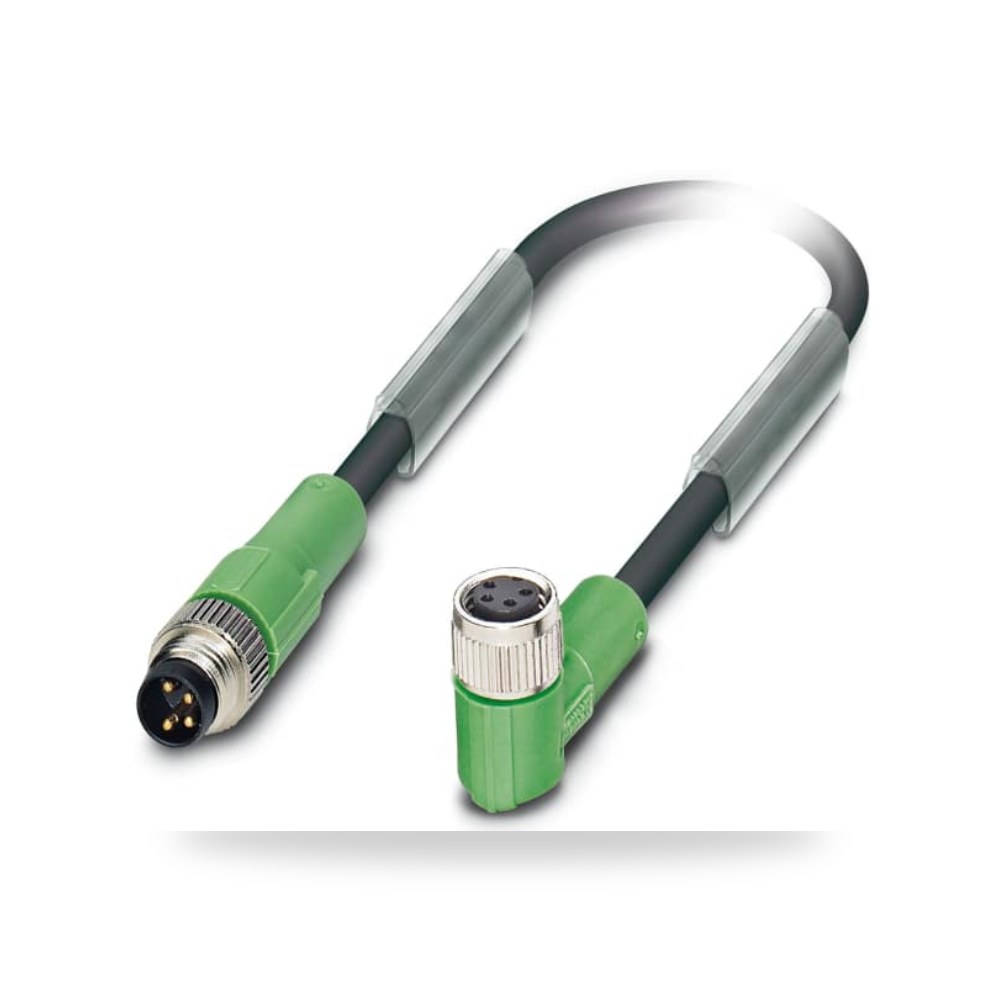 كابل توصيل حساسات ومشغلات M8 4 طراز F صناعي ريمكو للتوريدات الصناعية (Reemco Industrial)