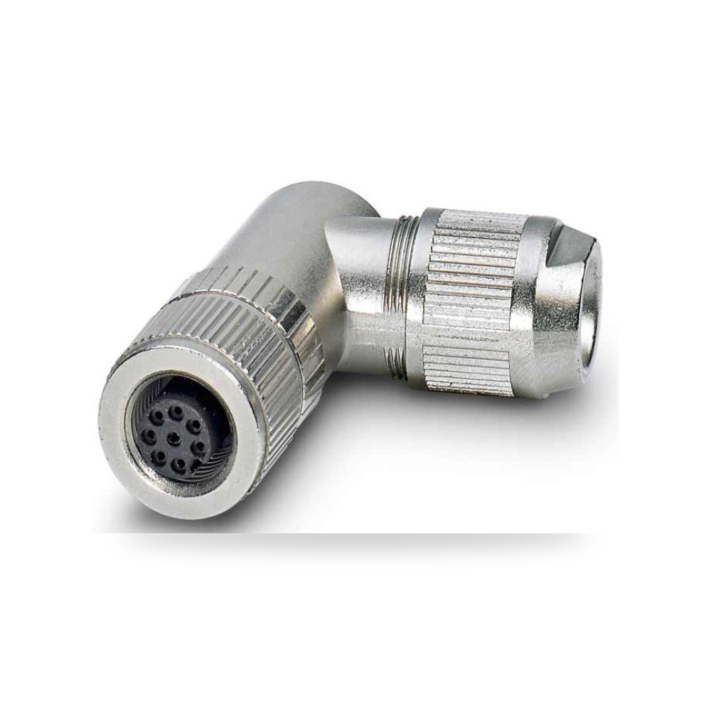 موصل دائري صناعي معتمد M12 8 أطراف أنثى طراز ريمكو للتوريدات الصناعية (Reemco Industrial)
