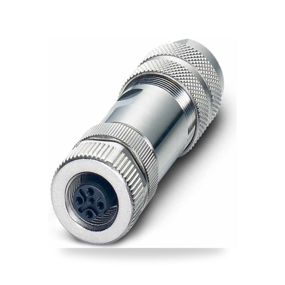 موصل دائري صناعي معتمد M12 5 أطراف أنثى طراز ريمكو للتوريدات الصناعية (Reemco Industrial)
