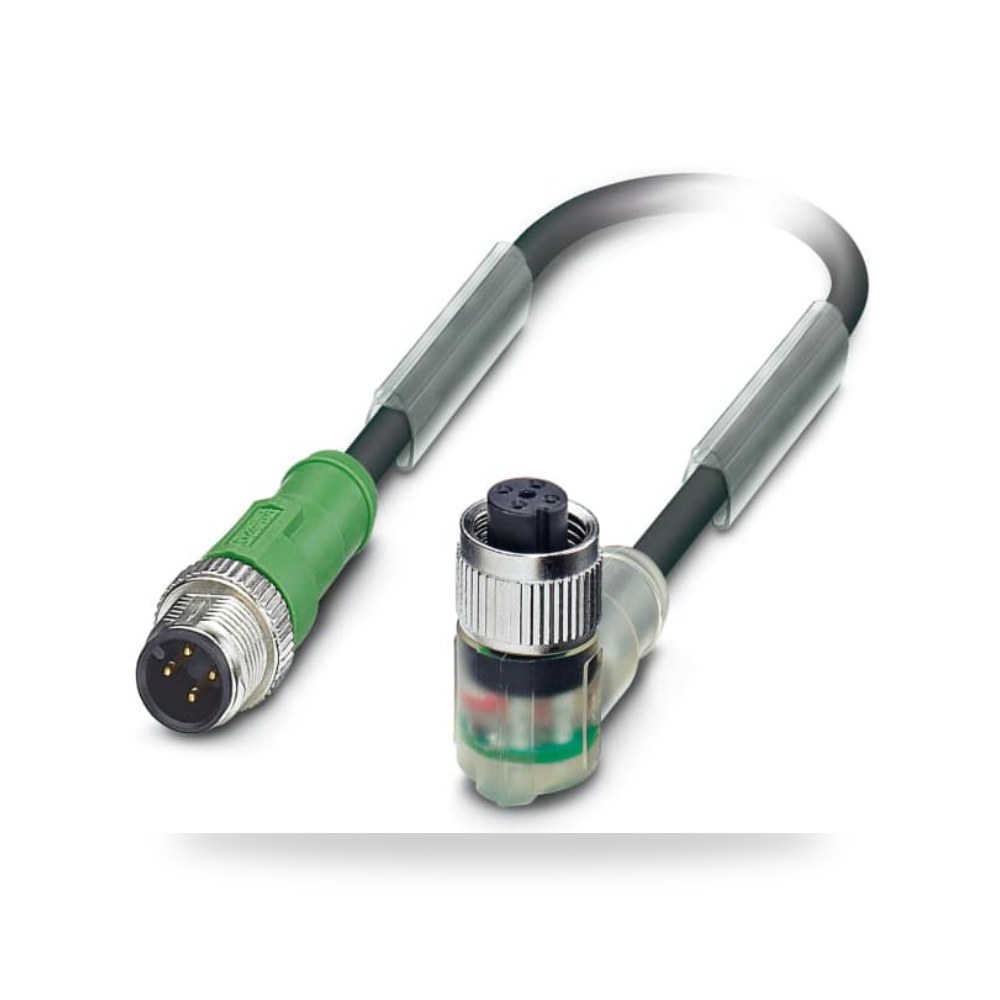 كابل توصيل حساسات ومشغلات M12 4 فئة F A صناعي ريمكو للتوريدات الصناعية (Reemco Industrial)