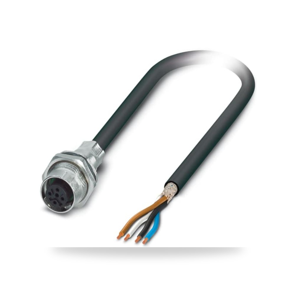 كابل توصيل حساسات ومشغلات M12 4 فئة F B صناعي ريمكو للتوريدات الصناعية (Reemco Industrial)