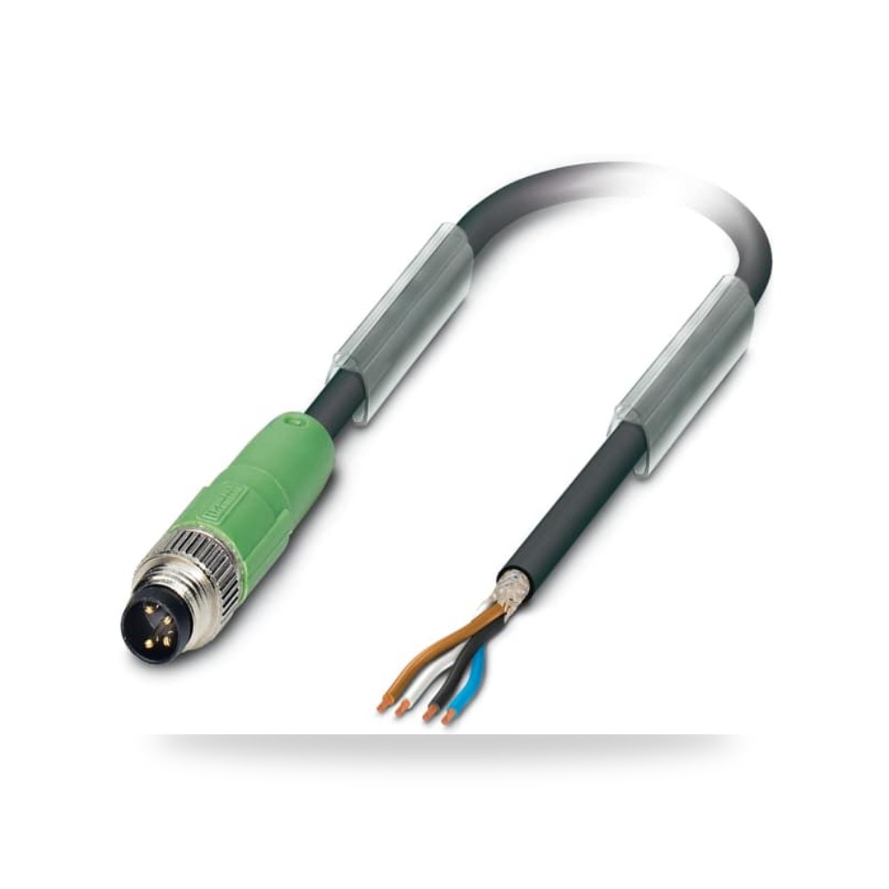 كابل توصيل حساسات ومشغلات M8 4 طراز F متين RS ريمكو للتوريدات الصناعية (Reemco Industrial)