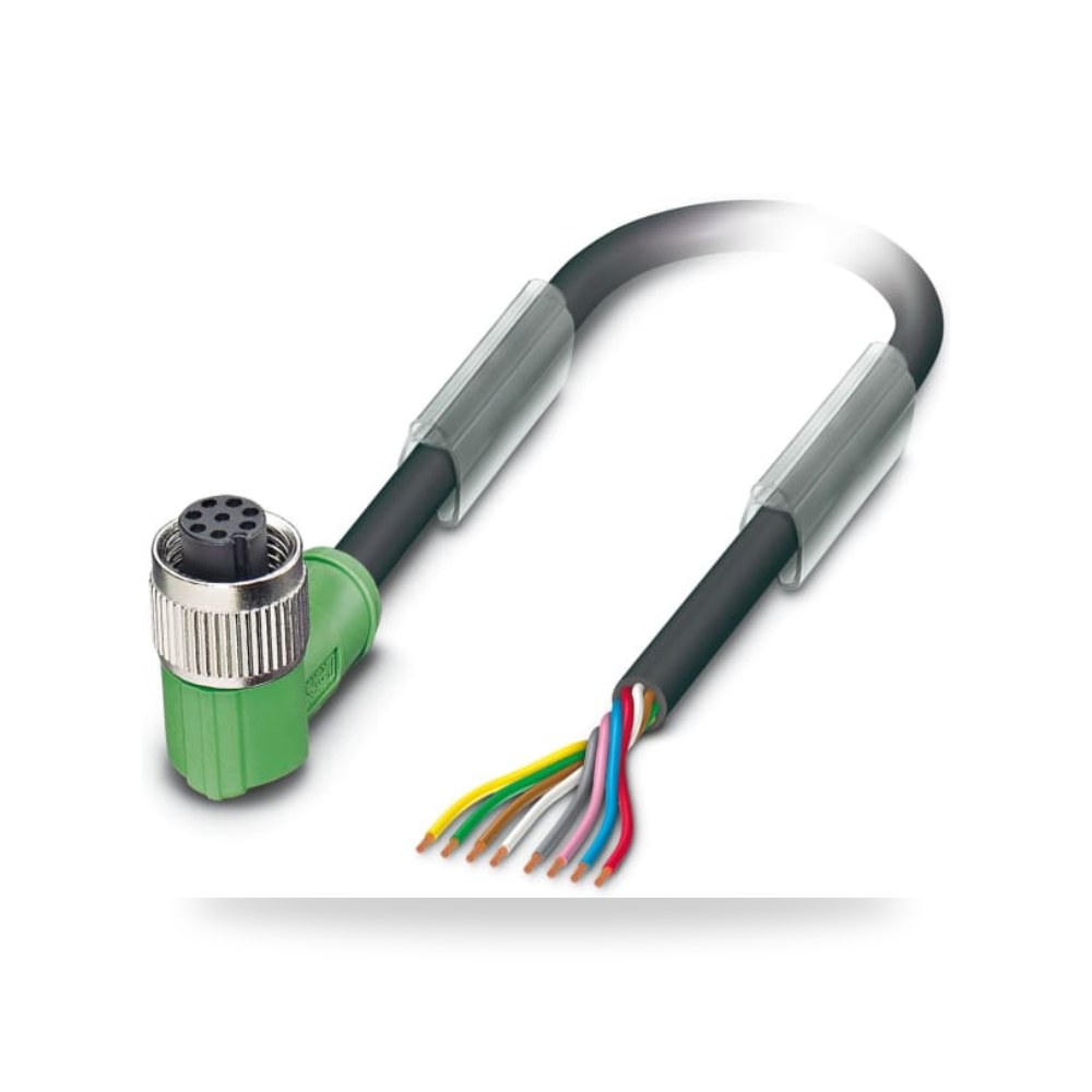 كابل توصيل حساسات ومشغلات M12 8 طراز C شاق RS ريمكو للتوريدات الصناعية (Reemco Industrial)