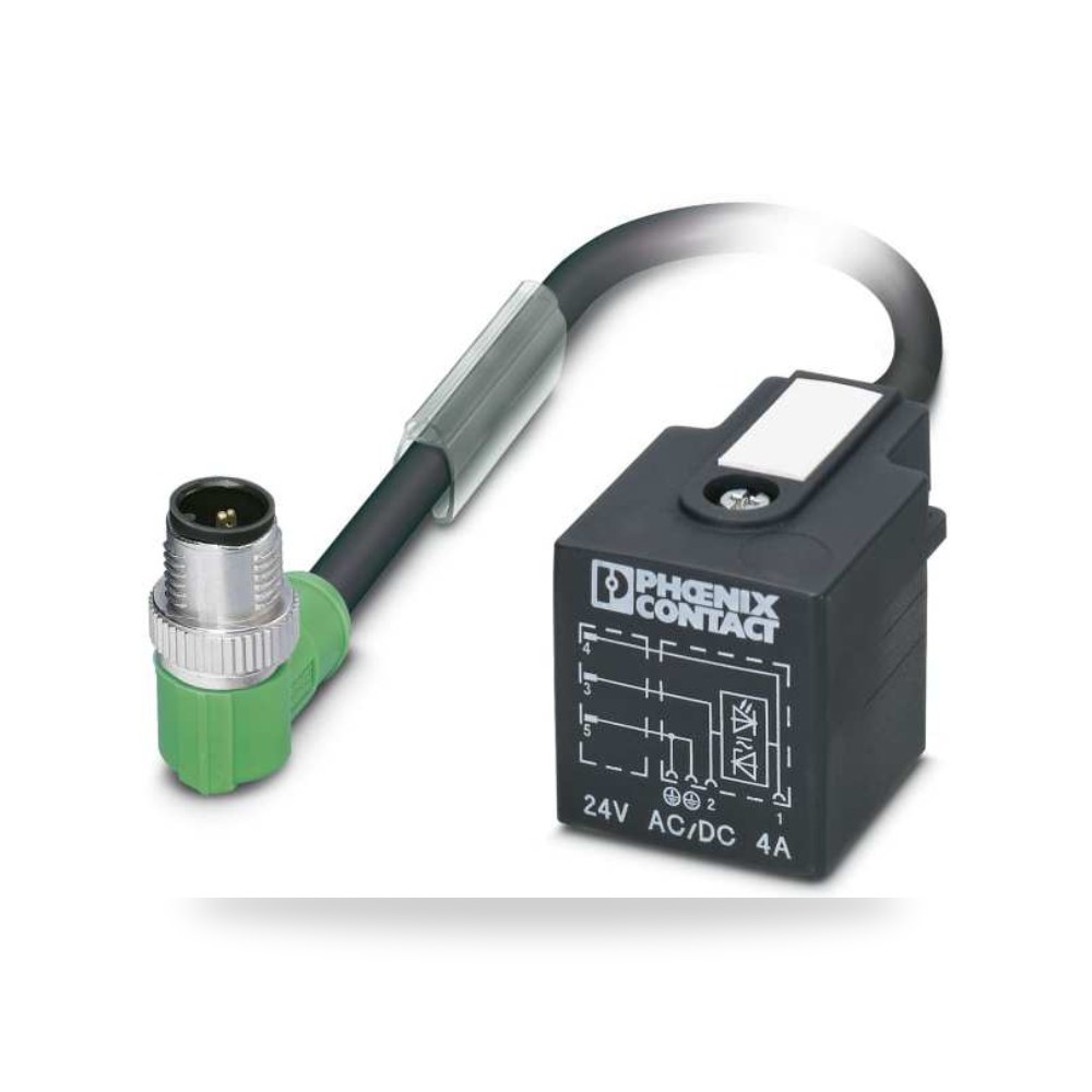 كابل توصيل حساسات ومشغلات M12 3 أطراف طراز H ريمكو للتوريدات الصناعية (Reemco Industrial)