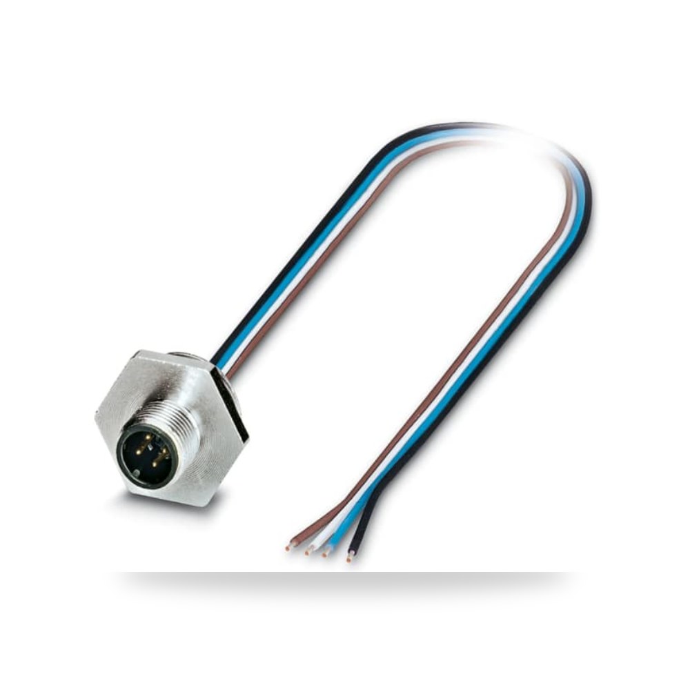 كابل توصيل حساسات ومشغلات M12 4 فئة F M صناعي ريمكو للتوريدات الصناعية (Reemco Industrial)