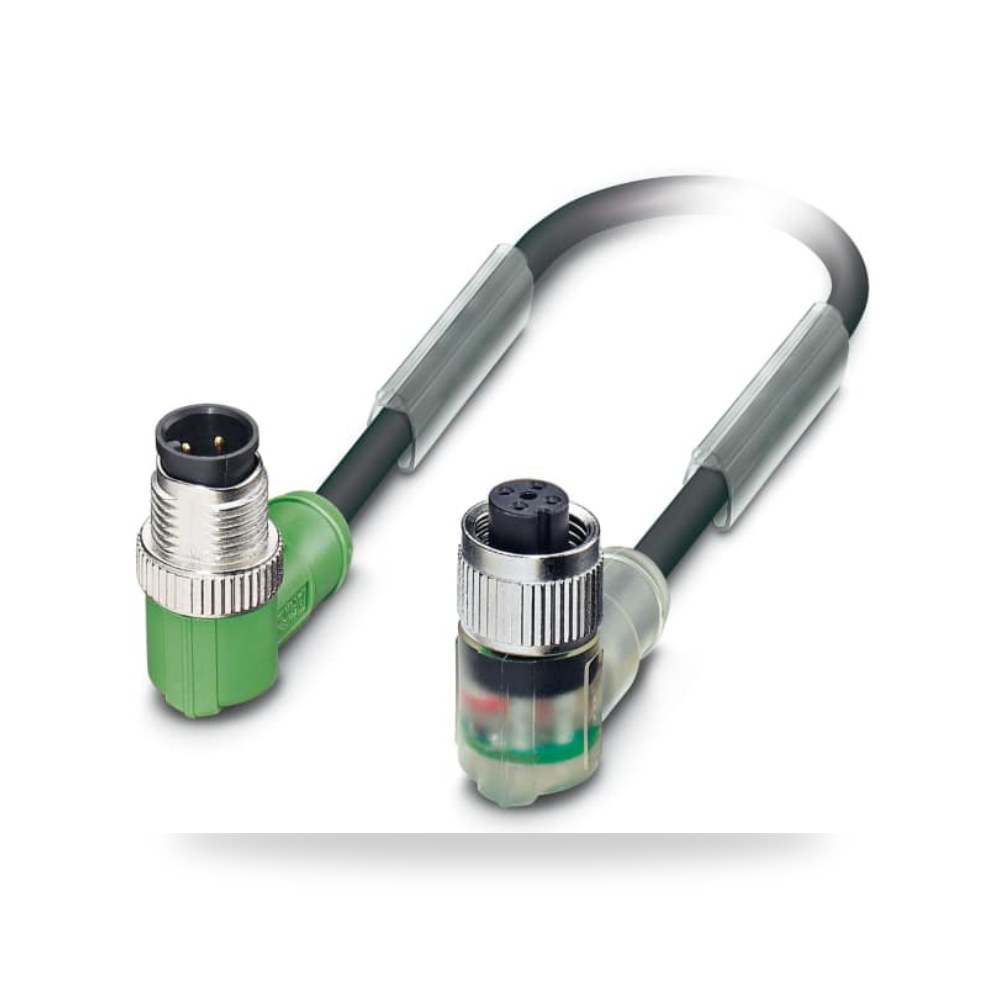 كابل توصيل حساسات ومشغلات M12 4 فئة F N صناعي ريمكو للتوريدات الصناعية (Reemco Industrial)