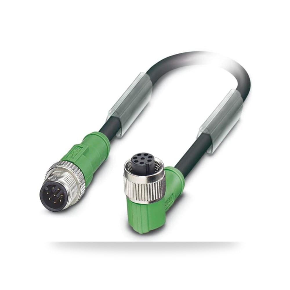 كابل توصيل حساسات ومشغلات M12 8 طراز D معتمد ريمكو للتوريدات الصناعية (Reemco Industrial)