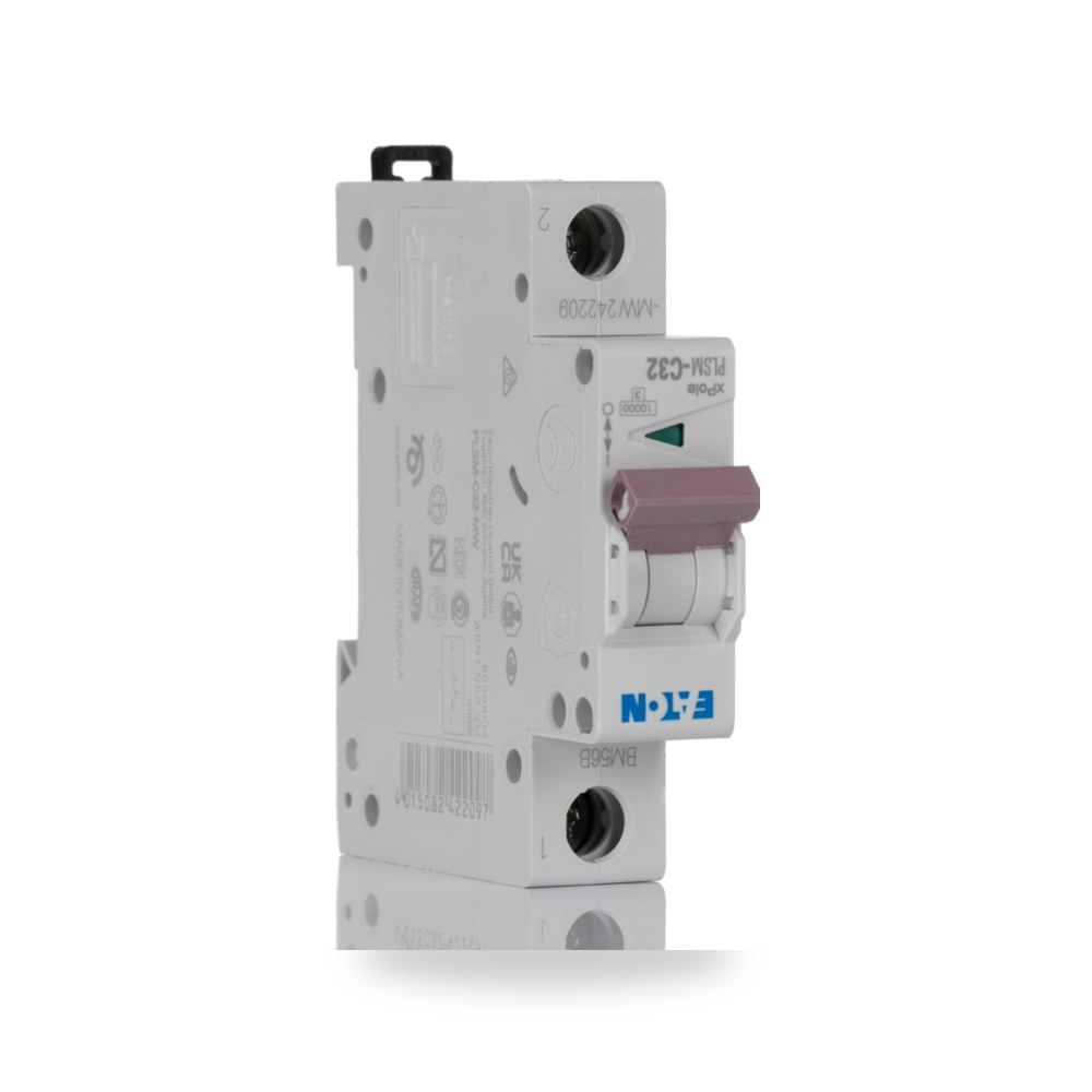 قاطع تيار أوتوماتيكي MCB أحادي 32A منحنى C ريمكو للتوريدات الصناعية (Reemco Industrial)