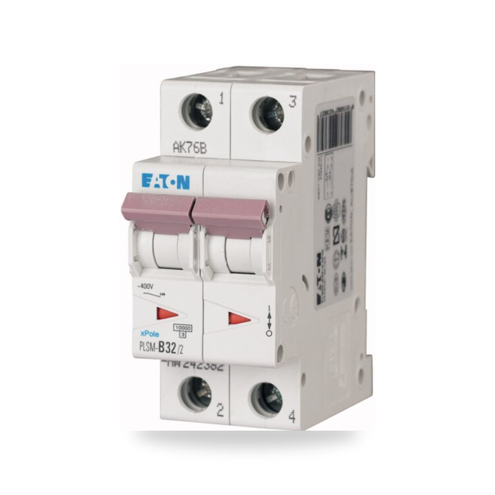 قاطع تيار أوتوماتيكي MCB ثنائي 32A منحنى طراز ريمكو للتوريدات الصناعية (Reemco Industrial)