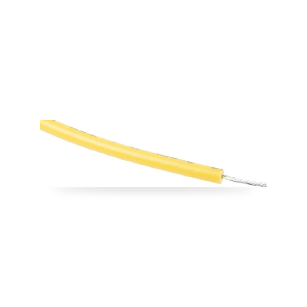 سلك توصيل مرن بوردات 24 AWG أصفر 100 طراز ريمكو للتوريدات الصناعية (Reemco Industrial)