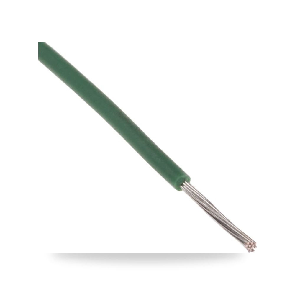 سلك توصيل مرن بوردات 24 AWG أخضر 100 متر فئة ريمكو للتوريدات الصناعية (Reemco Industrial)