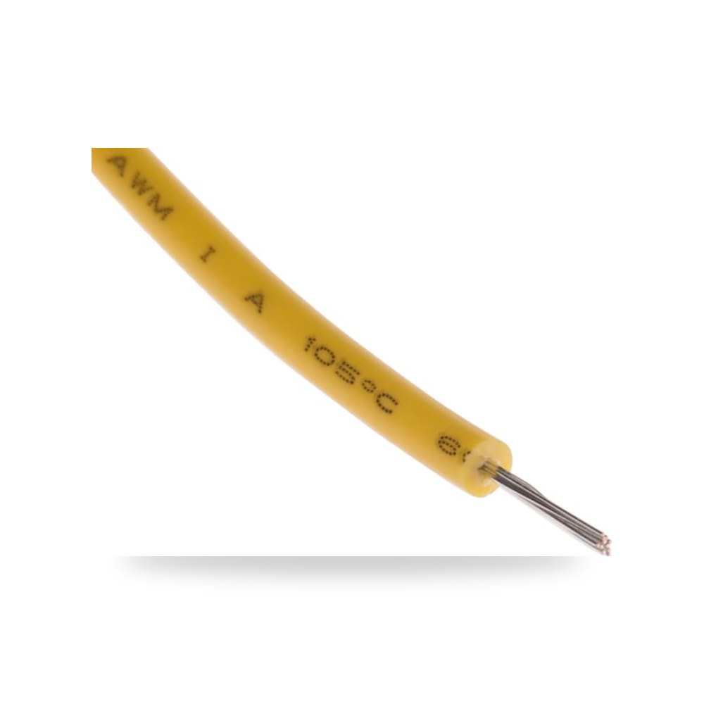 سلك توصيل مرن بوردات 24 AWG أصفر 100 فئة شاقة ريمكو للتوريدات الصناعية (Reemco Industrial)