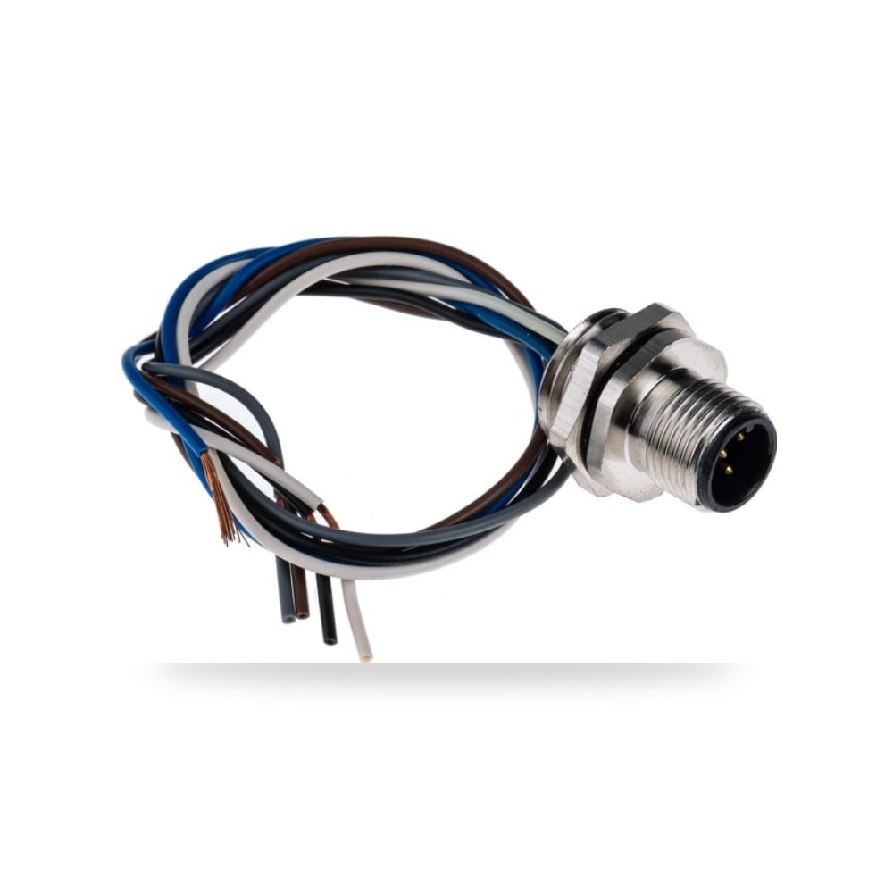 موصل دائري صناعي معتمد M12 5 طراز D ريمكو للتوريدات الصناعية (Reemco Industrial)