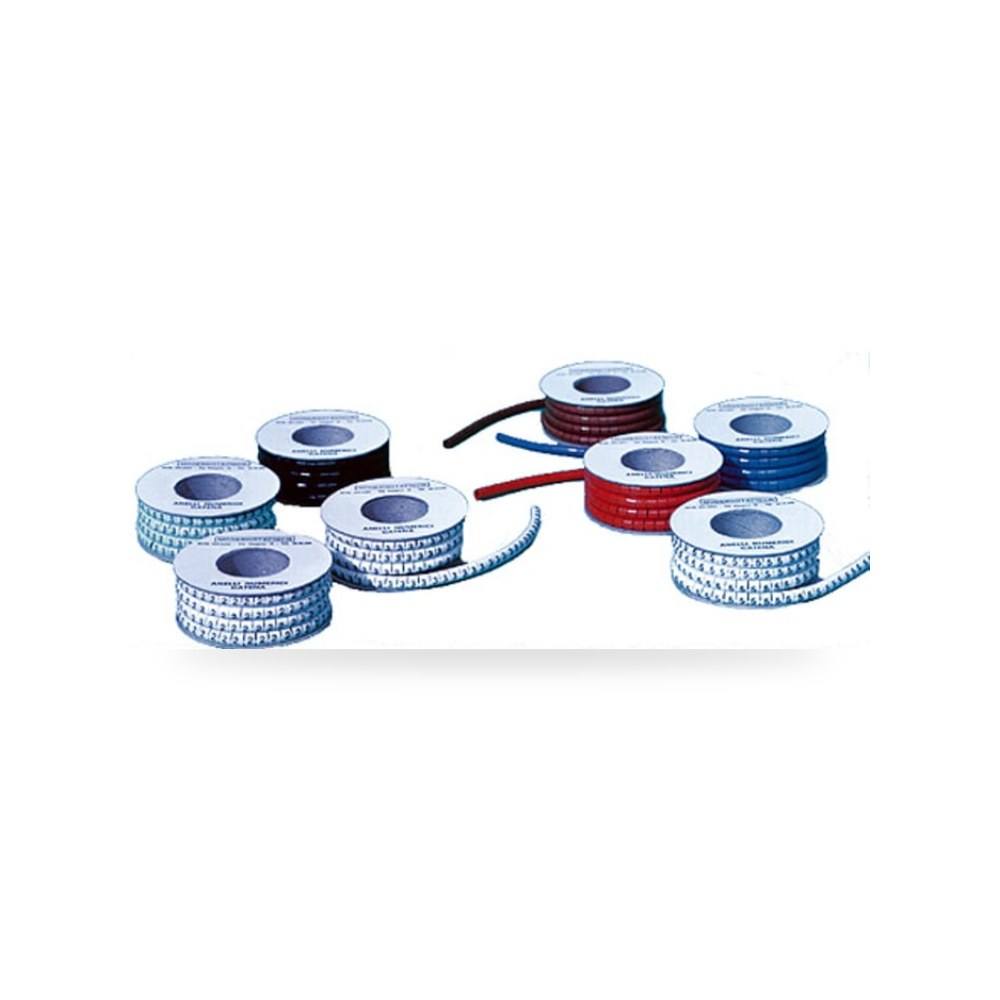 علامة وترقيم كابلات وأسلاك رمز V أصفر قطر 3.3 ريمكو للتوريدات الصناعية (Reemco Industrial)