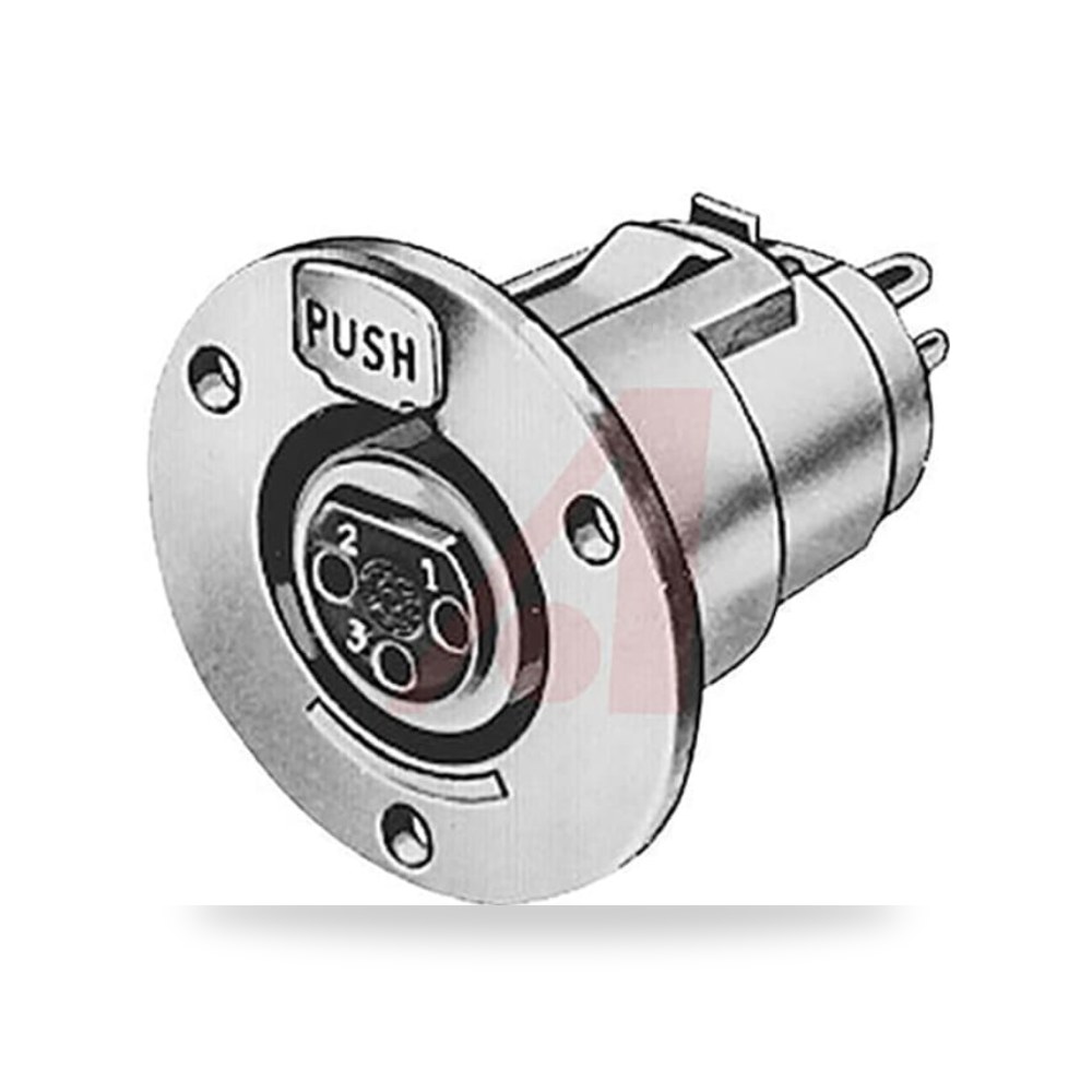 موصل إشارات وفيش XLR صوتي صناعي طراز H شاق RS ريمكو للتوريدات الصناعية (Reemco Industrial)
