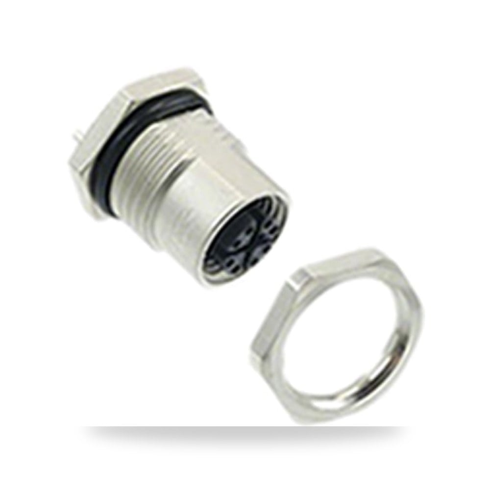 موصل دائري صناعي معتمد M12 8 أطراف أنثى طراز ريمكو للتوريدات الصناعية (Reemco Industrial)