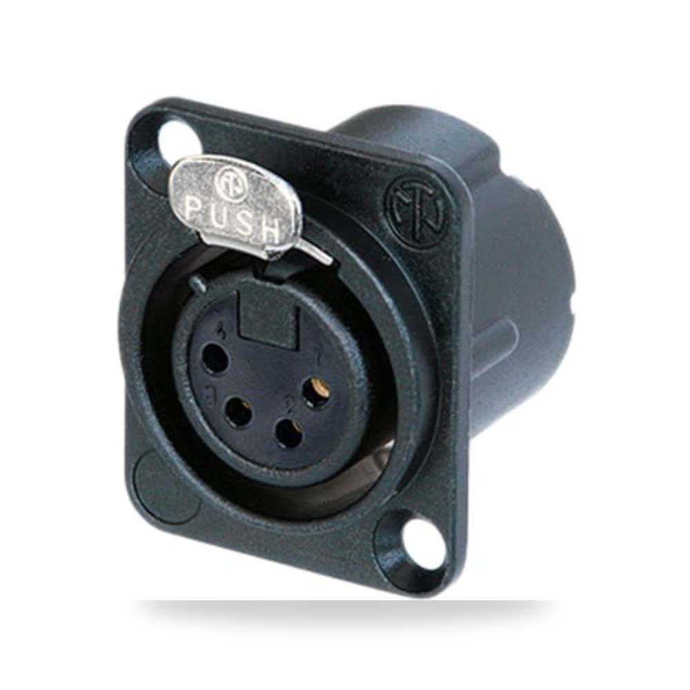 موصل إشارات وفيش XLR صوتي صناعي طراز M شاق RS ريمكو للتوريدات الصناعية (Reemco Industrial)