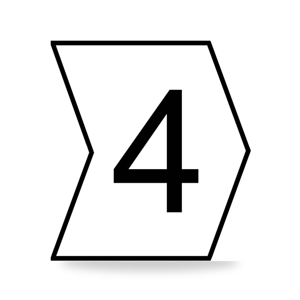 علامة وترقيم كابلات وأسلاك رمز 4 أبيض قطر 3 ريمكو للتوريدات الصناعية (Reemco Industrial)