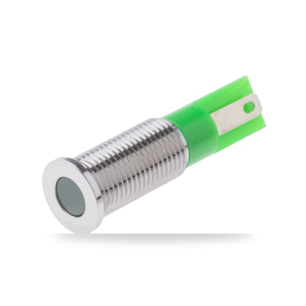 لمبة بيان وإشارة لوحات 12V DC أخضر طراز H RS ريمكو للتوريدات الصناعية (Reemco Industrial)
