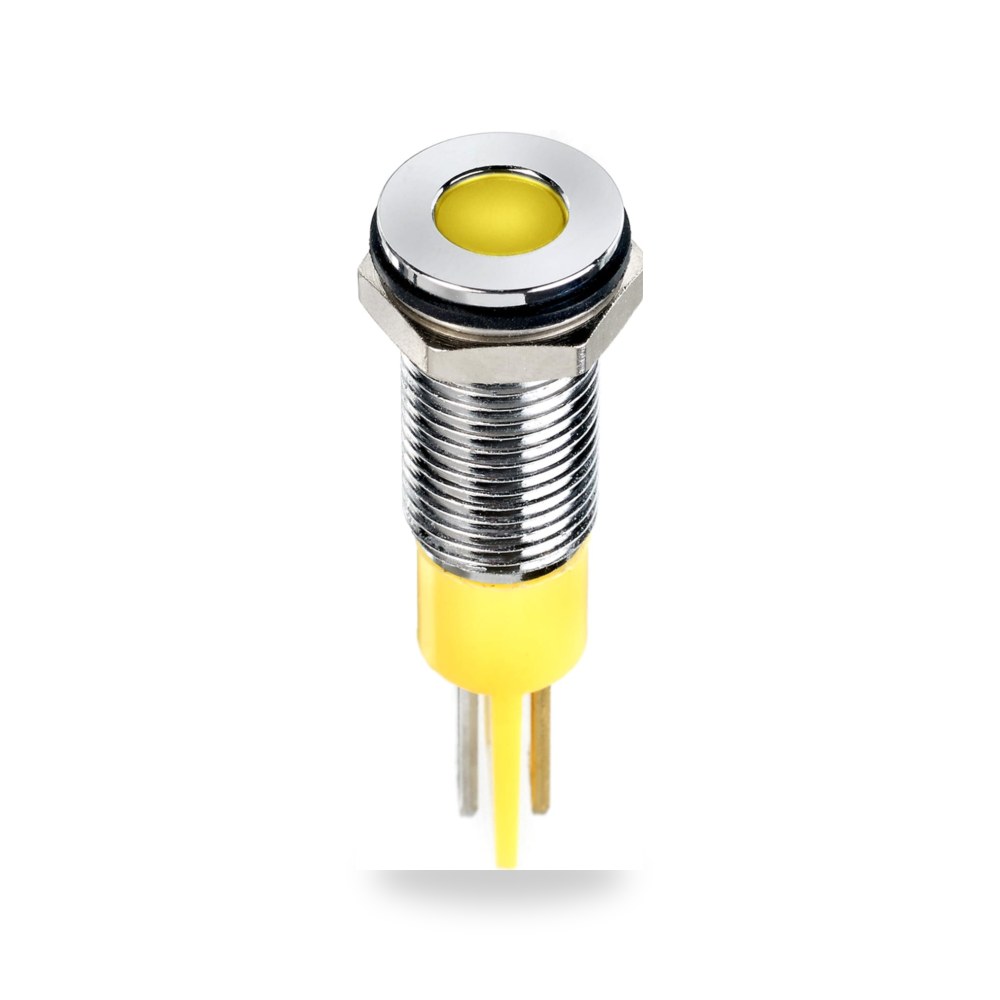 لمبة بيان وإشارة لوحات 24V DC أصفر طراز P RS ريمكو للتوريدات الصناعية (Reemco Industrial)