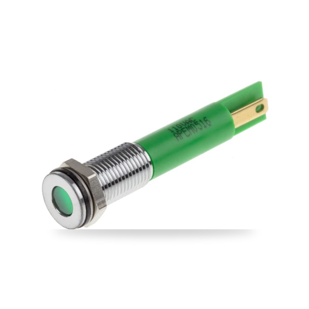 لمبة بيان وإشارة لوحات 110V AC أخضر فئة ريمكو للتوريدات الصناعية (Reemco Industrial) موديل