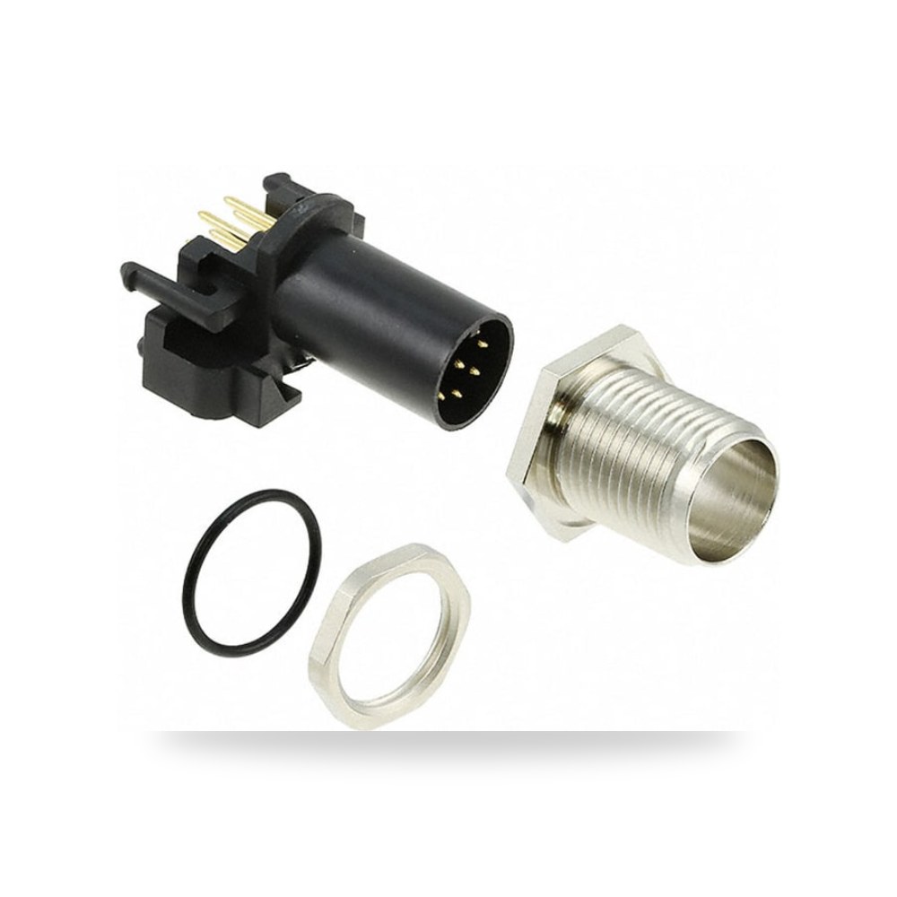 موصل دائري صناعي معتمد M12 8 أطراف ذكر طراز B ريمكو للتوريدات الصناعية (Reemco Industrial)