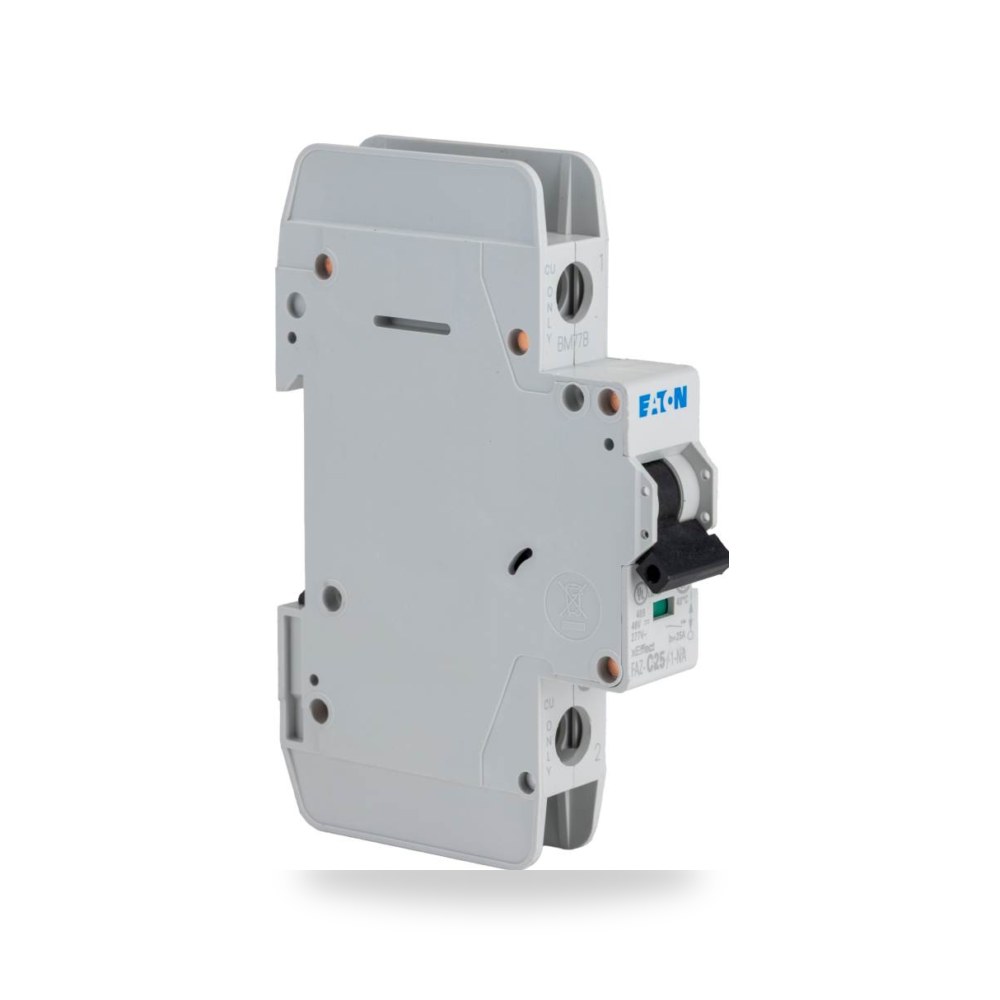 قاطع تيار أوتوماتيكي MCB أحادي 25A منحنى طراز ريمكو للتوريدات الصناعية (Reemco Industrial)