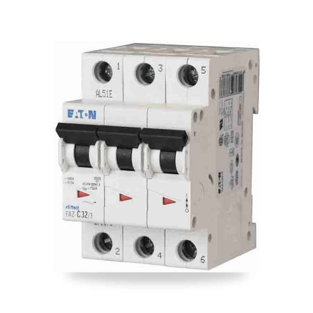 قاطع تيار أوتوماتيكي MCB ثلاثي 63A منحنى D ريمكو للتوريدات الصناعية (Reemco Industrial)