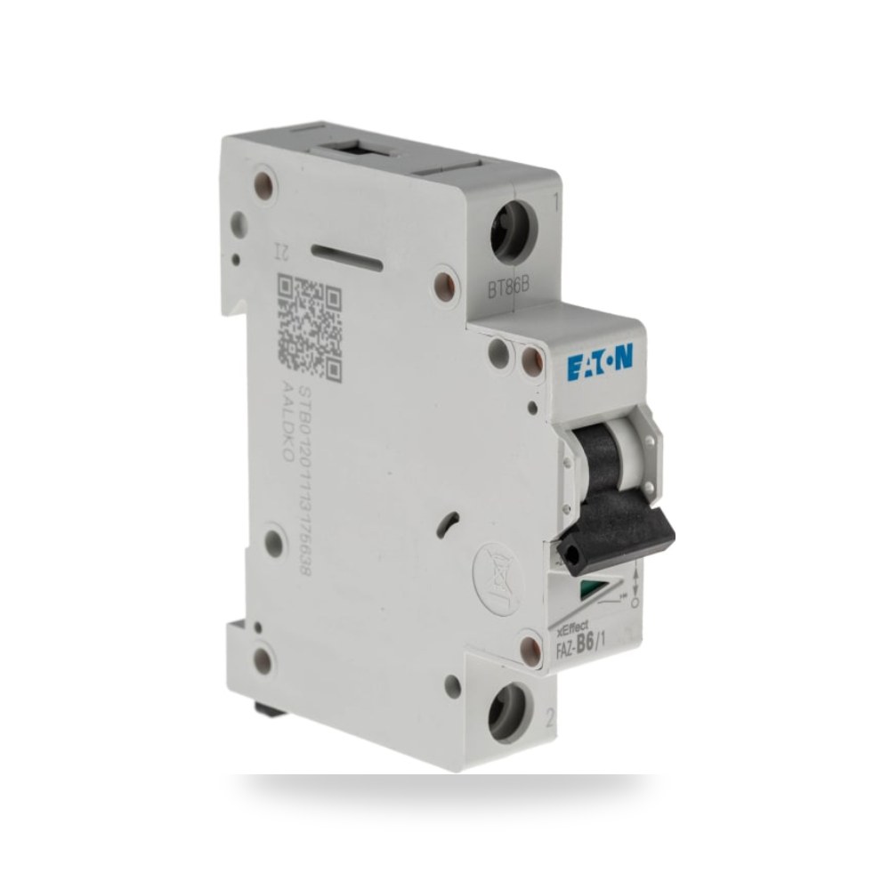 قاطع تيار أوتوماتيكي MCB أحادي 6A منحنى B ريمكو للتوريدات الصناعية (Reemco Industrial)
