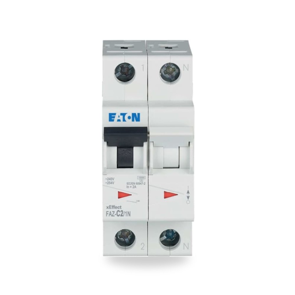 قاطع تيار أوتوماتيكي MCB أحادي 2A منحنى طراز ريمكو للتوريدات الصناعية (Reemco Industrial)