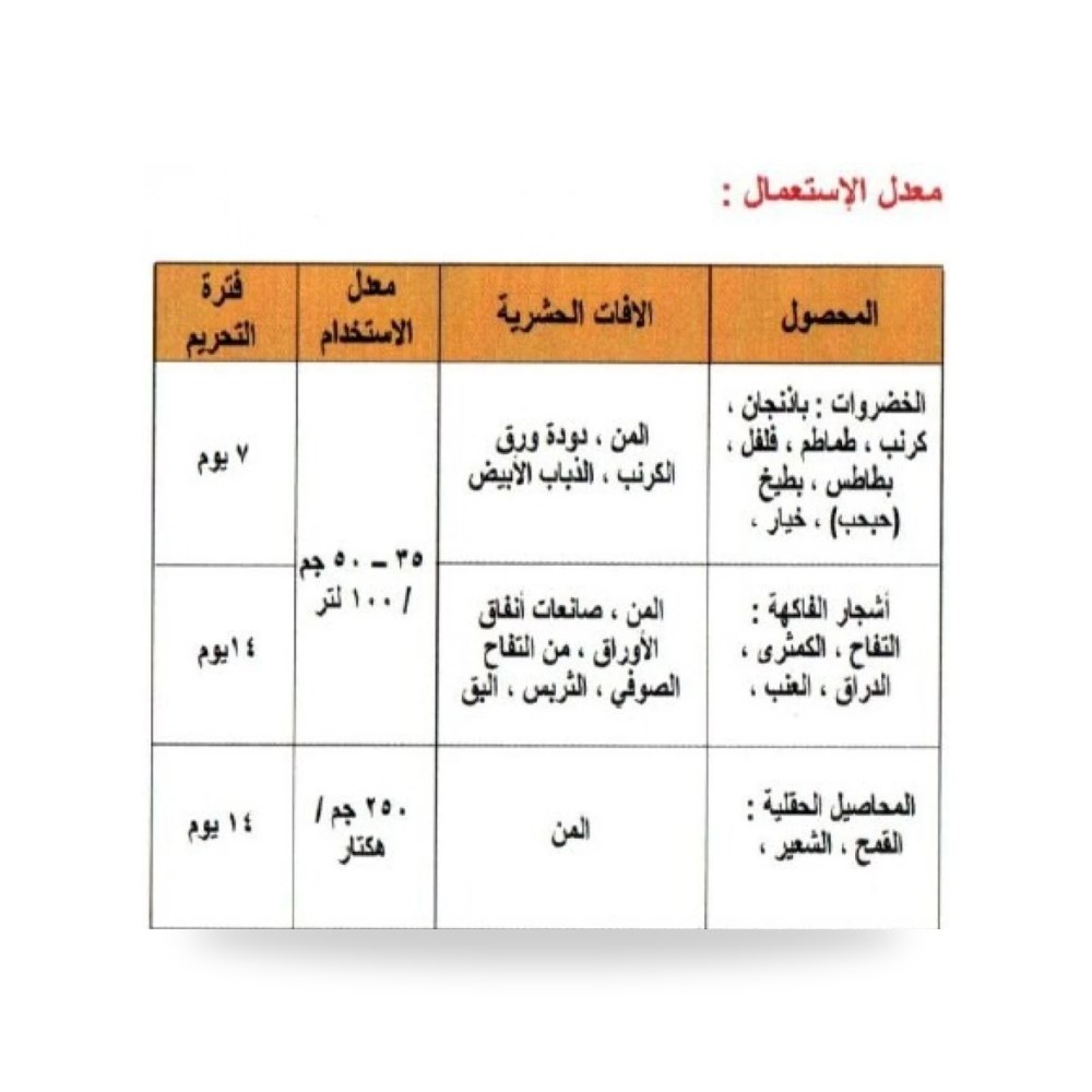 أسيتامبريد 20% بودرة إيكا وزن 500 جرام آل آل طالب للري والزراعة (Altaleb Agri)