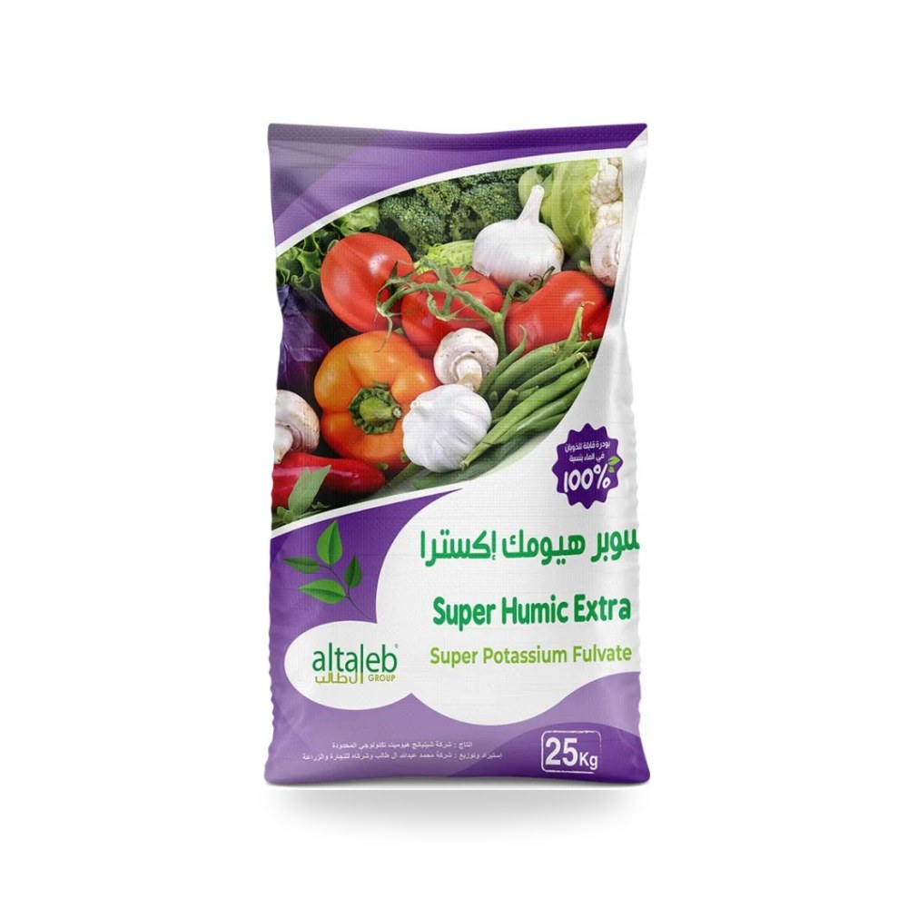 سوبر هيومك اكسترا 25 كجم معتمد للمشاريع آل طالب للري والزراعة (Altaleb Agri) موديل