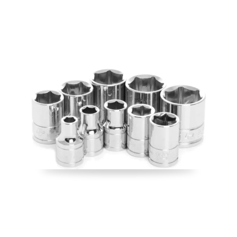 بيرفورمانس تول طقم مقابس SAE 10 قطع فضي 3 - 8