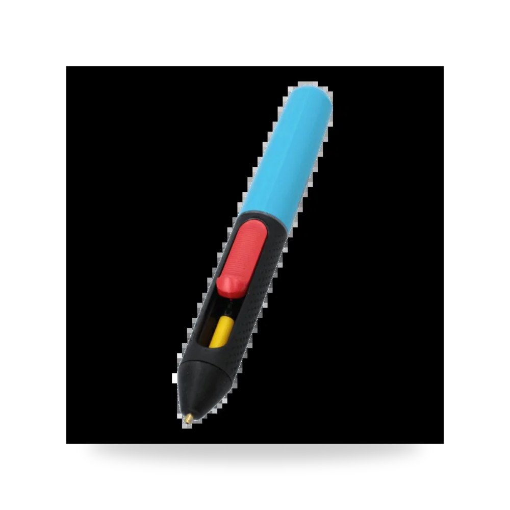 قلم صمغ أزرق مع شاحن USB 2 بطاريةAA