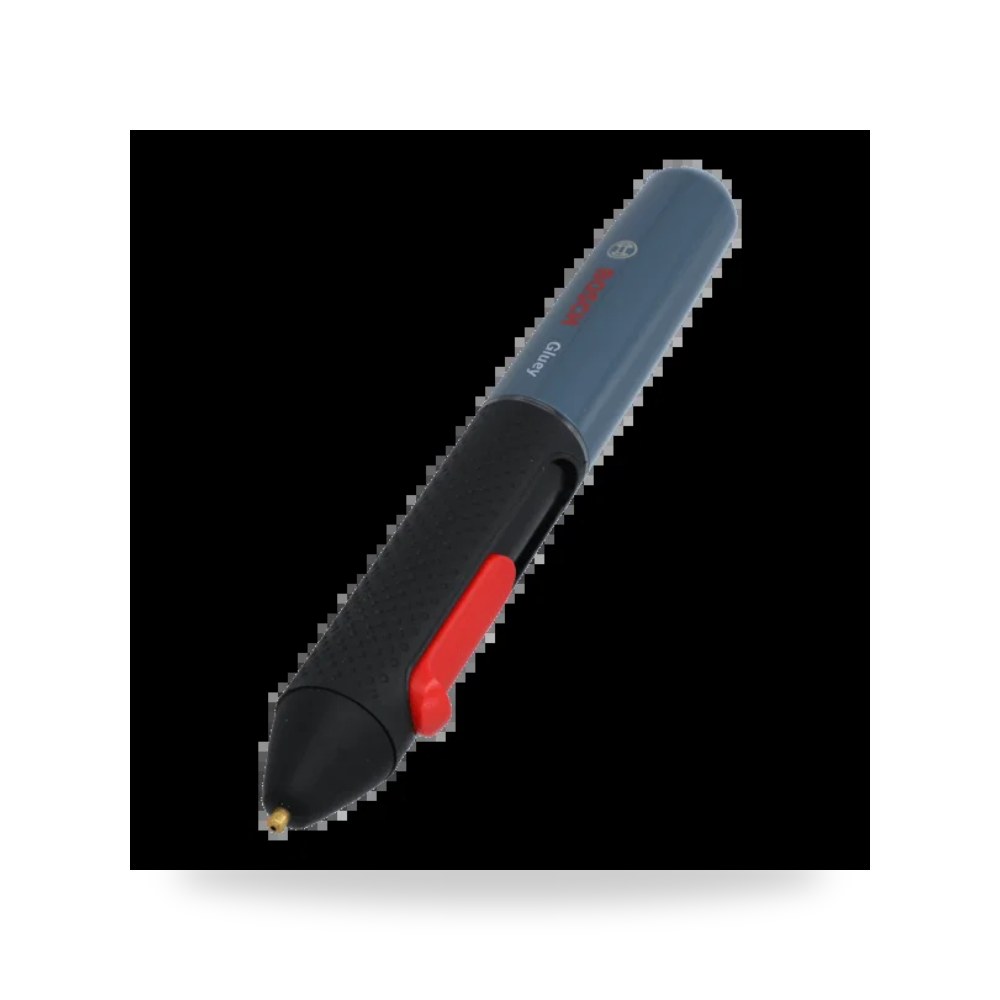 قلم صمغ رمادي مع شاحن USB 2 بطاريةAA