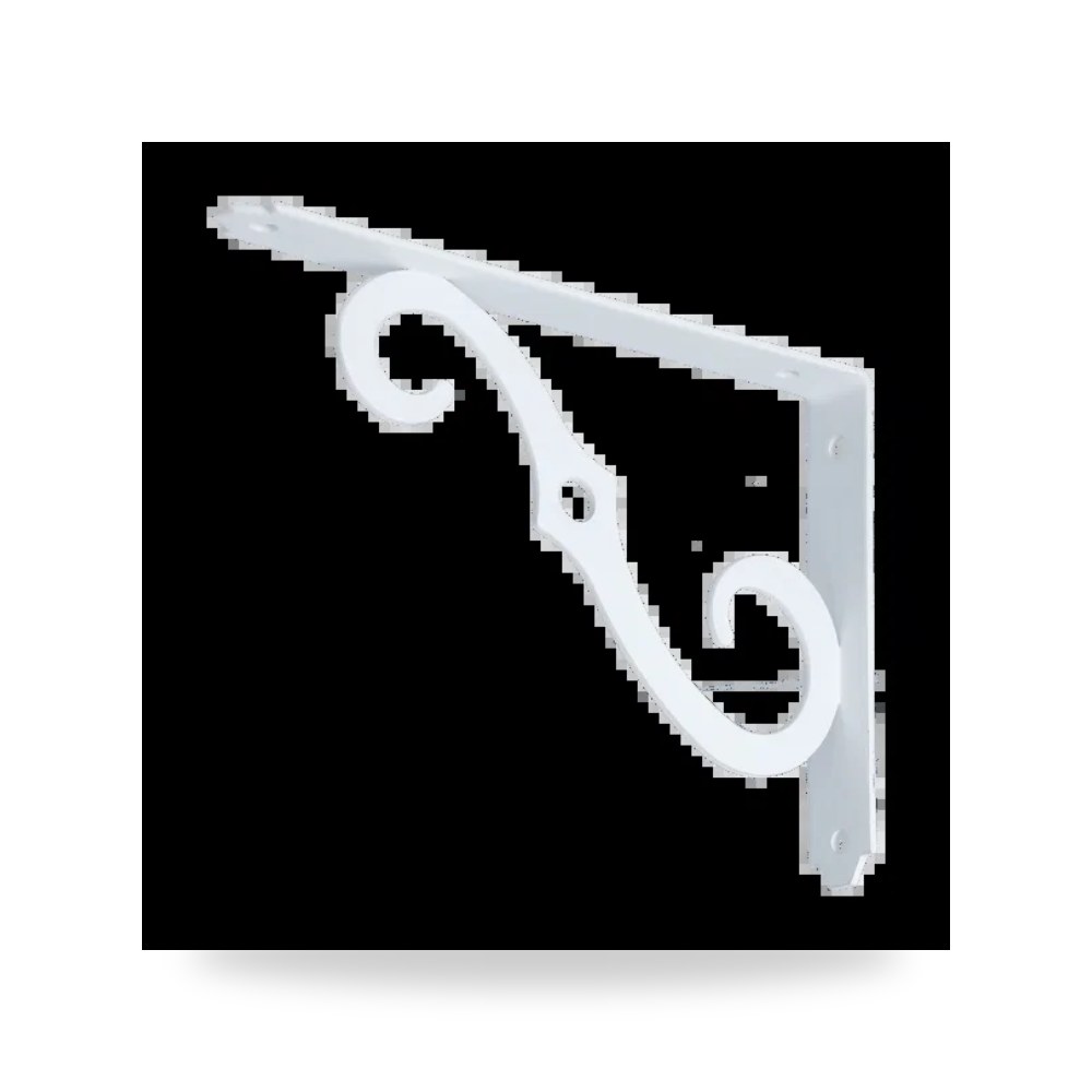 إيس حامل رف زخرفي ومتين أبيض 8 × 5.5